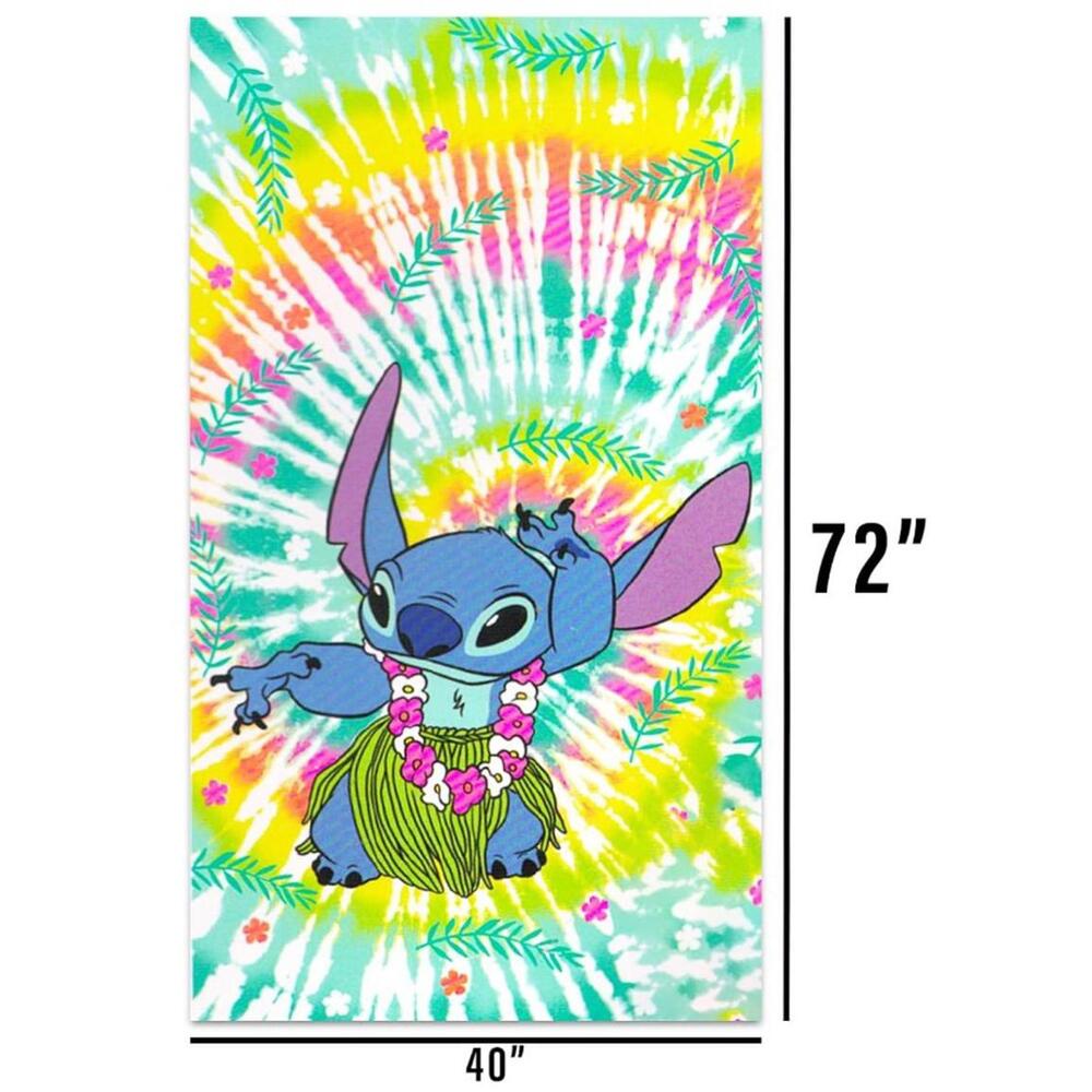 Disney's Stitch Tie-Dye Beach Towel